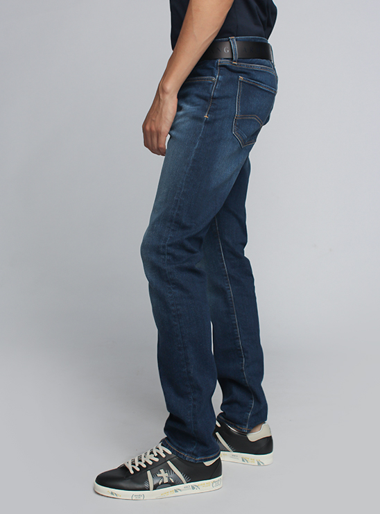 Темно-синие джинсы с эффектом делаве Armani Exchange