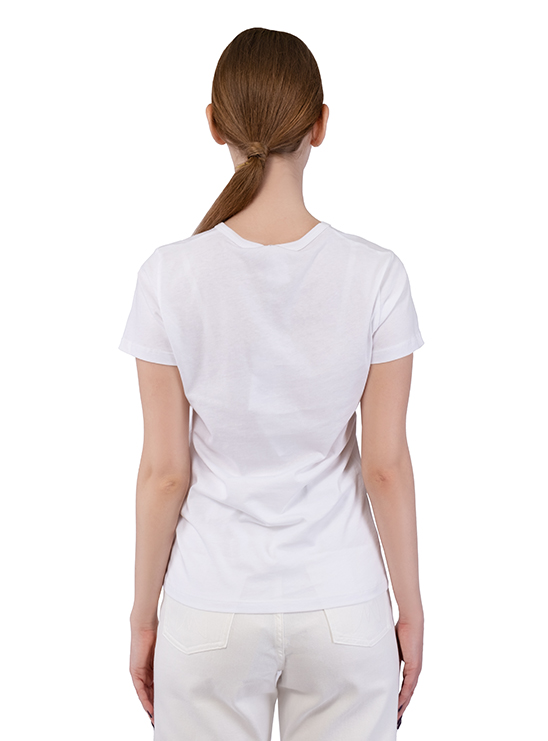 Белая футболка с принтом Duno