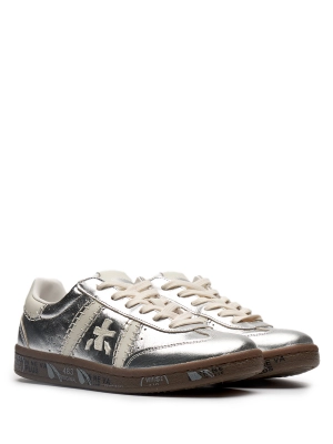 Кеды в серебристом цвете со вставками и задником белого цвета Premiata Bonnied 7031