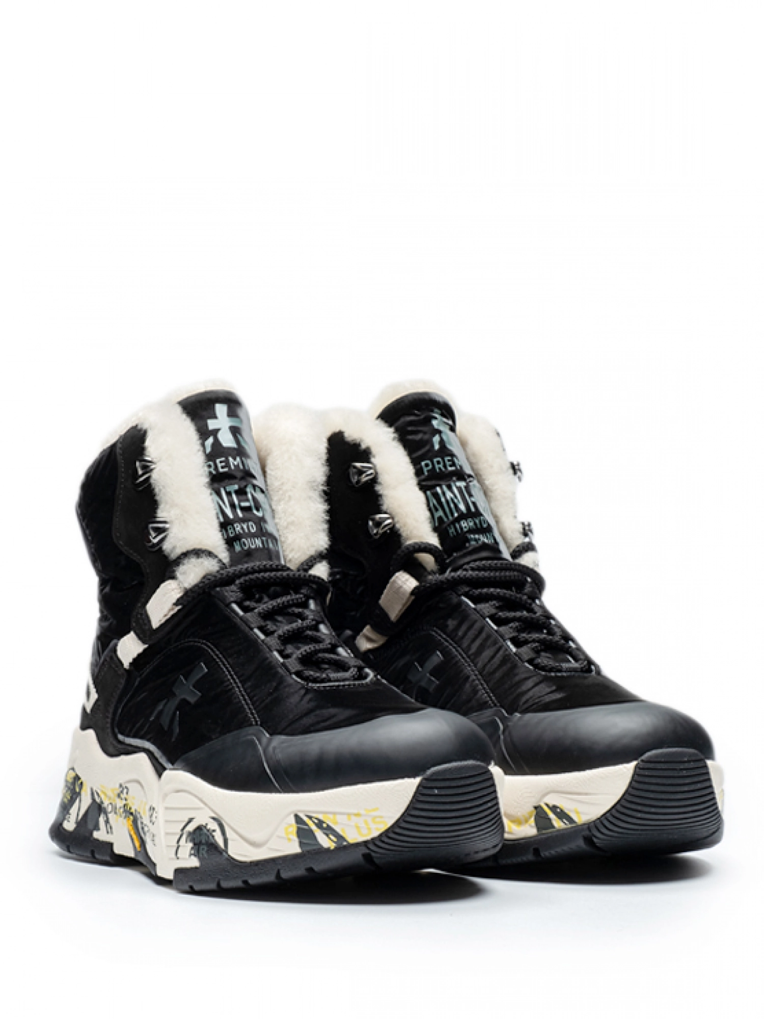 Кроссовки в черном цвете с утиплителем  Premiata Saintcross 333