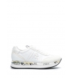 Белые кроссовки с серыми вставками Premiata Conny 5617