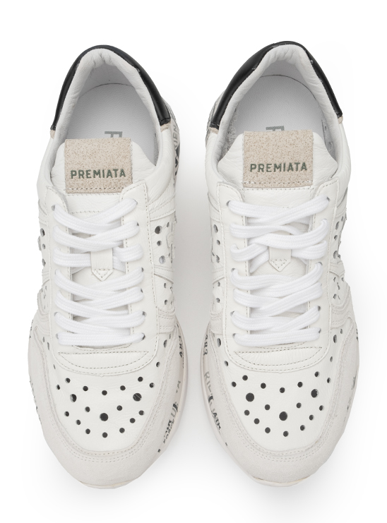 Белые кроссовки с перфорацией Premiata Layla 5649