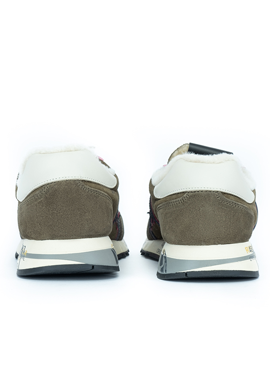 Утепленные кожаные кроссовки с натуральным мехом Premiata Lucy 6010