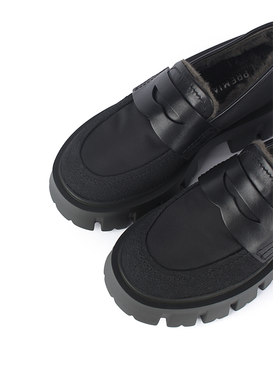 Утепленные черные туфли Premiata