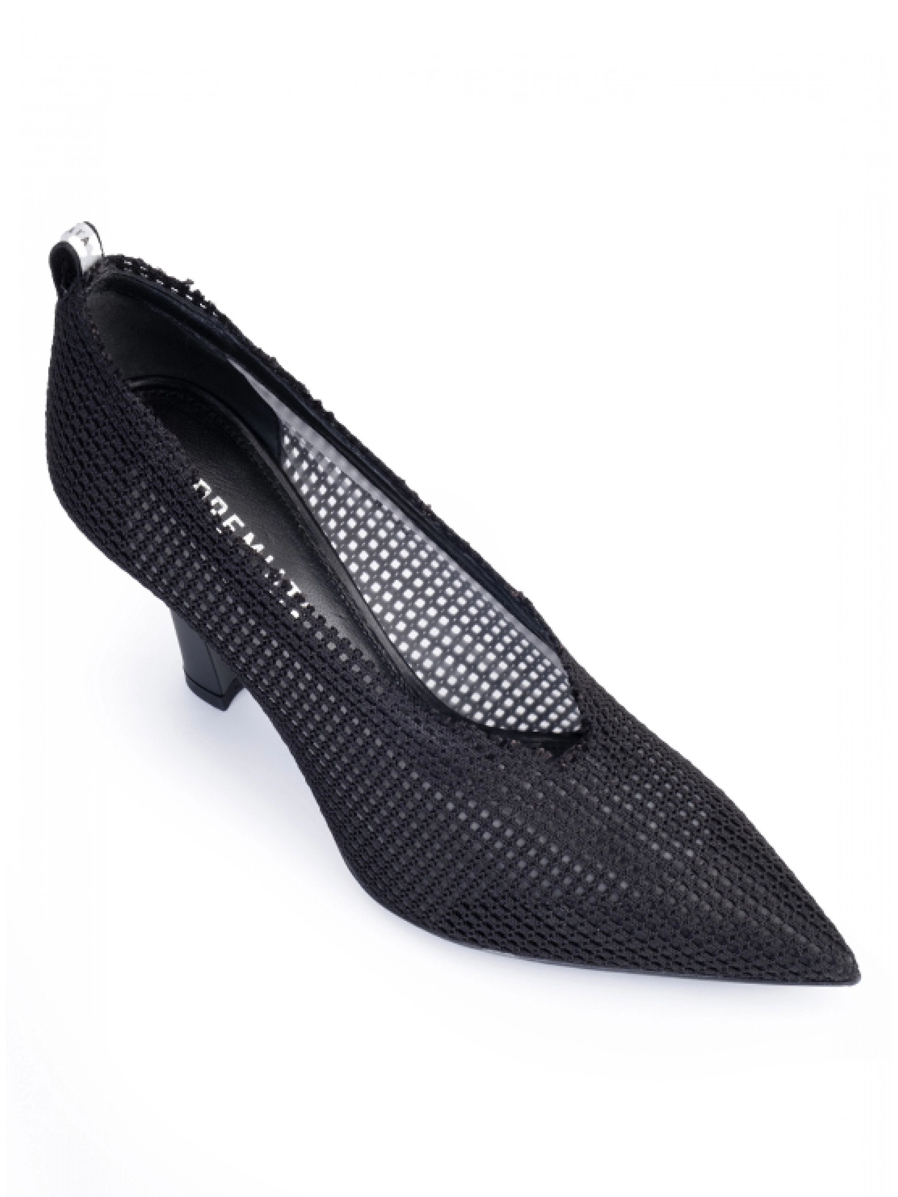 Черные туфли-лодочки с перфорацией Premiata