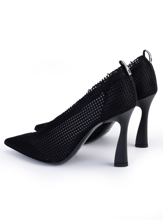 Черные туфли-лодочки с перфорацией Premiata