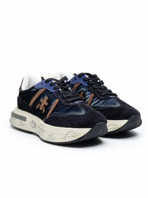 Кроссовки темно-синего цвета с контрастными вставками Premiata Cassie 6473