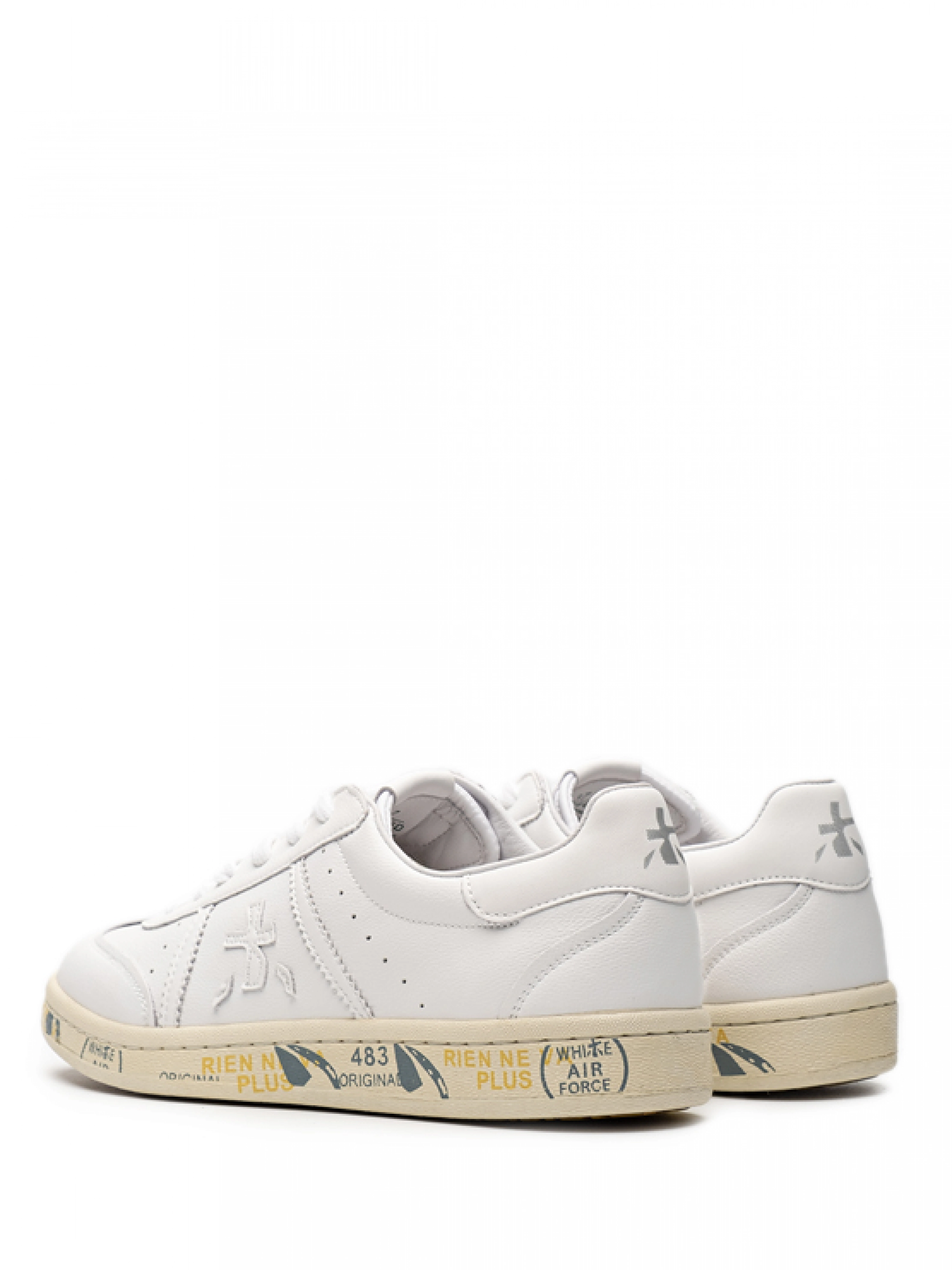 Кеды белого цвета с нашивкой в виде фирменного логотипа Premiata Bonnie 6766