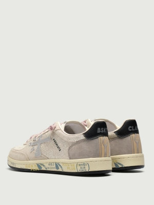 Кеды Premiata BSKT CLAY 6927 бежевого цвета с блестками по бокам Кеды Premiata BSKT CLAY 6927 бежевого цвета с блестками по бокам