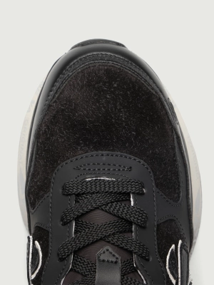 Женские зимние кроссовки Premiata LAURYN 7803M черного цвета