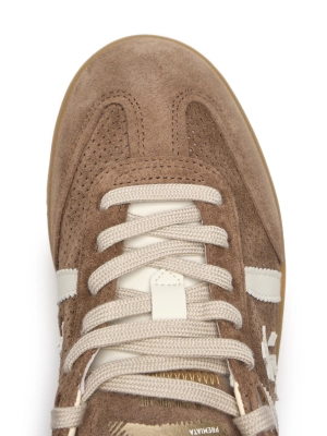 Кеды перфорированные в коричневом цвете Premiata BONNIED8125 с контрастным задником