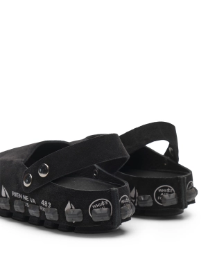 Сабо в черном цвете на объемной облегченной подошве Premiata IVY 8276