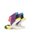 Босоножки  на геометричном каблуке в комбинированной расветке United Nude