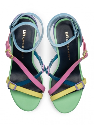 Комбинированные босоножки на шпильке United Nude