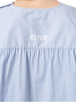 Однотонная блуза в голубом цвете Ice Play