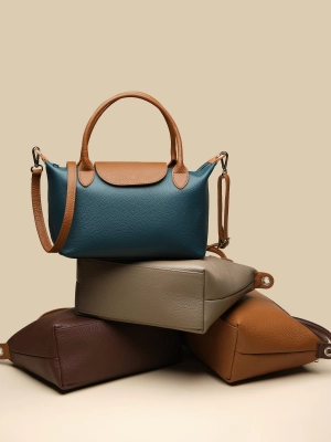 Сумка тоут через плечо OiTrend в синем цвете Colette