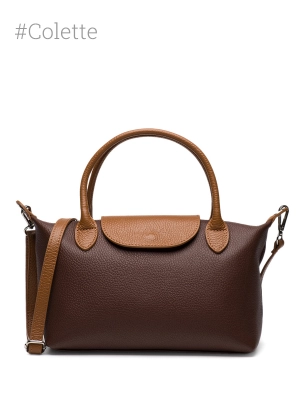 Сумка тоут через плечо OiTrend в коричневом цвете Colette