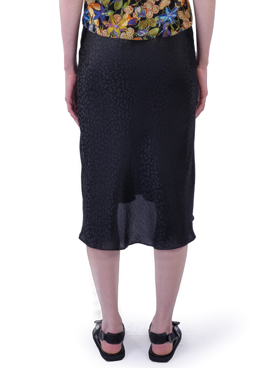 Черная юбка-миди с асимметричным подолом Patrizia Pepe