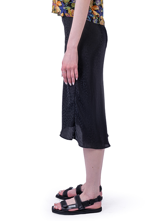 Черная юбка-миди с асимметричным подолом Patrizia Pepe