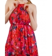 Платье в пол с цветочным принтом и декоративной цепью Patrizia Pepe