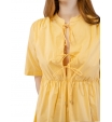 Желтое платье миди на шнуровке Patrizia Pepe