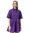 Платье-мини свободного кроя в фиолетовом цвете Patrizia Pepe