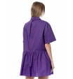 Платье-мини свободного кроя в фиолетовом цвете Patrizia Pepe