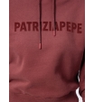 Худи фиолетового цвета с надписью бренда Patrizia Pepe