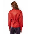 Куртка из экокожи красного цвета Patrizia Pepe