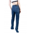 Синие джинсы с вставками по бокам и разрезами снизу Patrizia Pepe