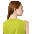 Короткое яркое платье жилет зеленого цвета на запах  Patrizia Pepe