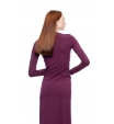 Платье трикотажное длинное фиолетового цвета Patrizia Pepe