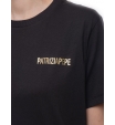 Платье-футболка черного цвета с надписью на груди Patrizia Pepe