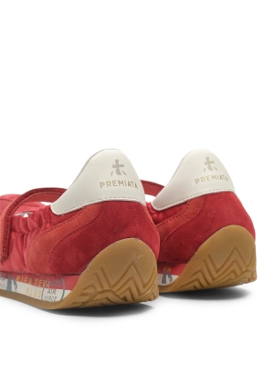 Premiata RINA8291 Балетки в красном цвете на молочной подошве