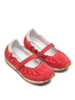 Premiata RINA8291 Балетки в красном цвете на молочной подошве