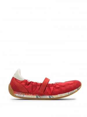 Premiata RINA8291 Балетки в красном цвете на молочной подошве