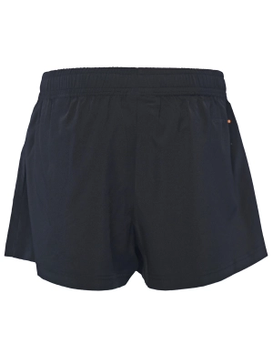 Шорты в черном цвете с резинкой на поясе свободного кроя Save The Duck