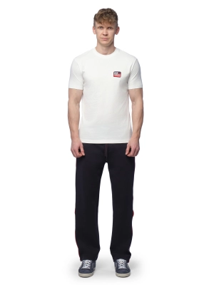 Мужская футболка молочного цвета приталенного кроя Armani Exchange