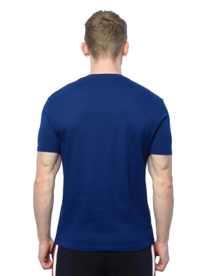 Мужская футболка синего цвета приталенного кроя Armani Exchange